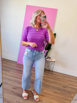 Lindy Knit Top-Orchid