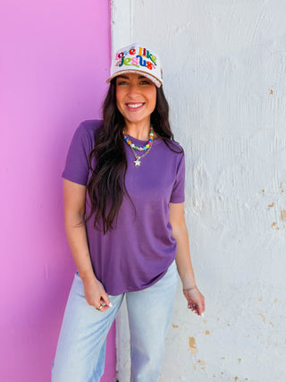 On Repeat Tee-Dusty Plum