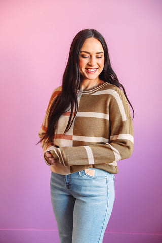 Mariah Color Block Sweater