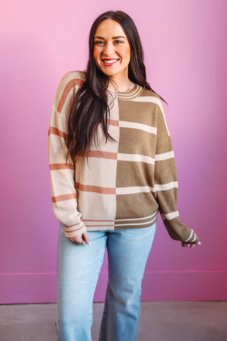 Mariah Color Block Sweater