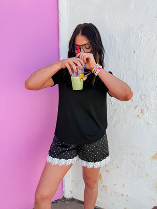 On Repeat Tee-Black