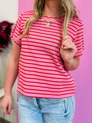 Lizzie Striped Tee