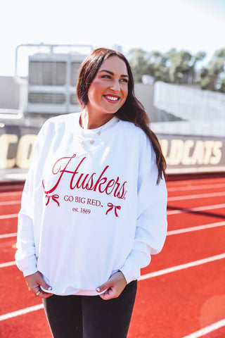 Nebraska Bow Sweatshirt