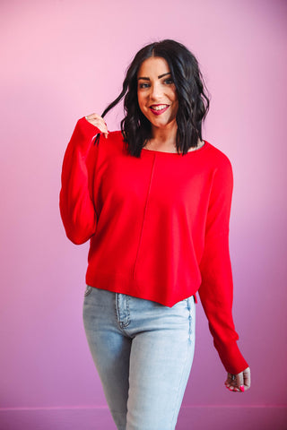 Vanessa Sweater-Red