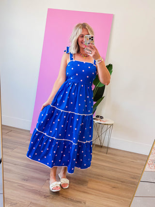 Kassie Polka Dot Midi Dress