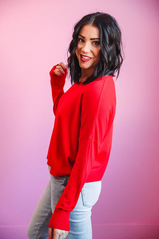 Vanessa Sweater-Red