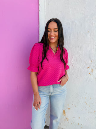 Susannah Top-Fuchsia