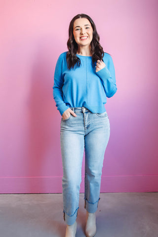 Vanessa Sweater-Sky Blue