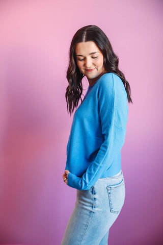 Vanessa Sweater-Sky Blue