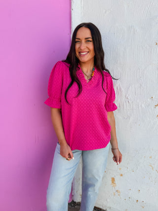 Susannah Top-Fuchsia