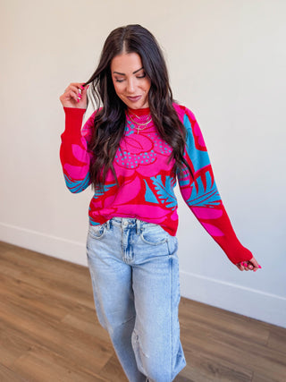 Zinnia Floral Sweater