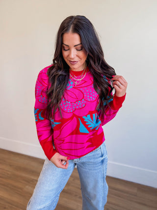 Zinnia Floral Sweater