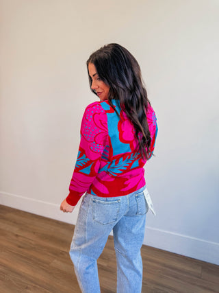Zinnia Floral Sweater