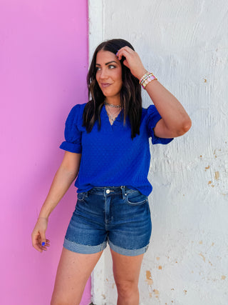Susannah Top-Royal Blue