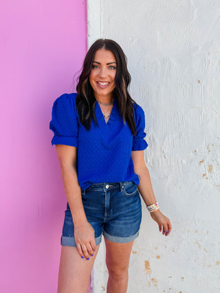 Susannah Top-Royal Blue