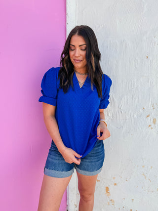 Susannah Top-Royal Blue