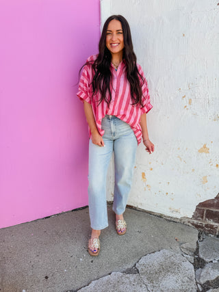 Karli Striped Button Down