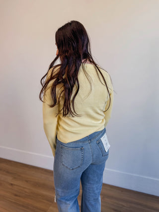 Comfy Luxe Cardigan-Lemon