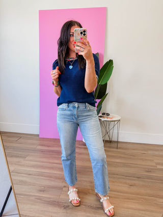 Leslie Waffle Knit Top