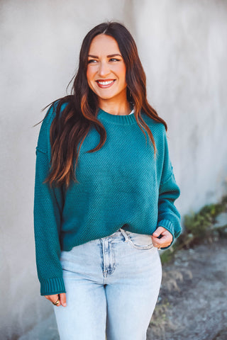 Tessa Sweater-Teal