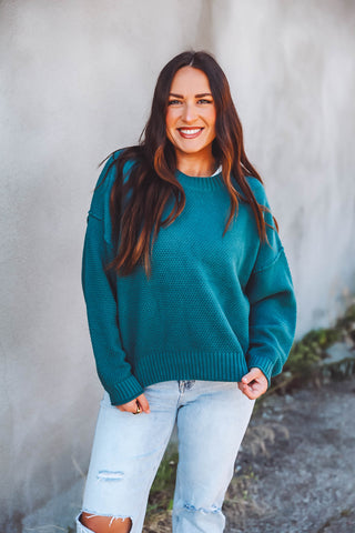 Tessa Sweater-Teal