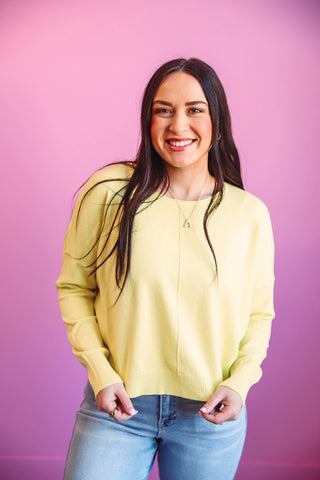 Vanessa Sweater-Electric Yellow