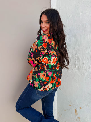 Rena Floral Top