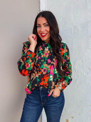 Rena Floral Top