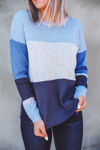 Ally Color Block Sweater