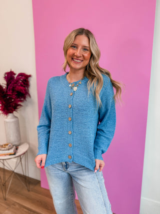 Sweet Comfort Cardigan-Coastal