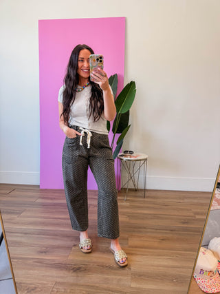 Astrid Polka Dot Barrel Pants