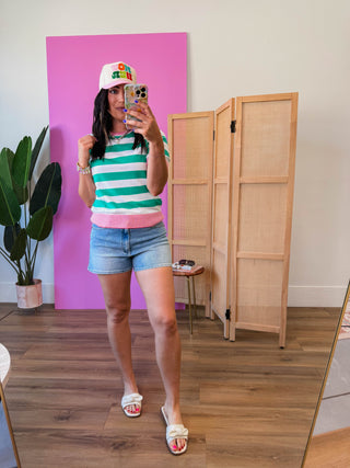 Marlie High Rise Denim Shorts
