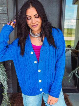 Francesca Cable Knit Cardigan