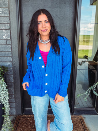 Francesca Cable Knit Cardigan