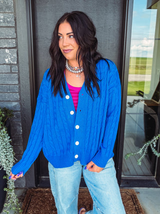Francesca Cable Knit Cardigan