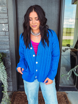 Francesca Cable Knit Cardigan
