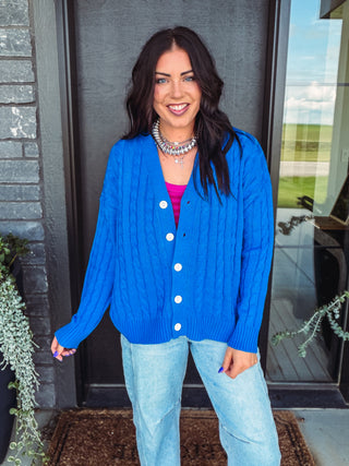 Francesca Cable Knit Cardigan
