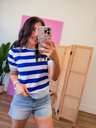Liv Striped Knit Top