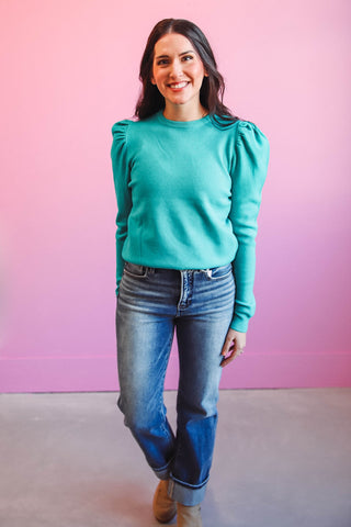 Izzie Sweater-Teal