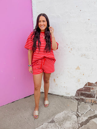 Easygoing Striped Shorts