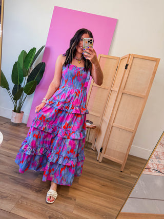 Monet Floral Maxi Dress