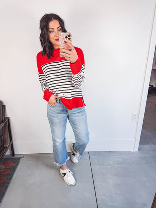 Taryn Striped Pullover