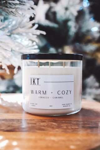 Flicker + Flame 18oz Candle-Warm + Cozy