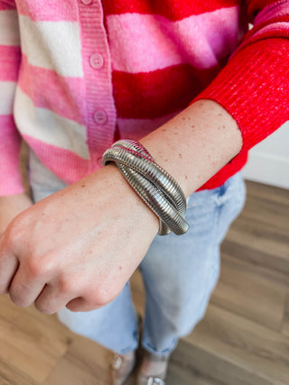 Triple Emma Bracelet-Silver