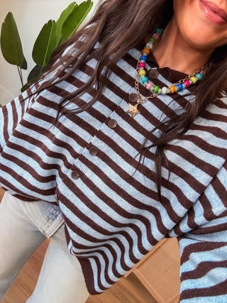 Kimberly Striped Knit Top