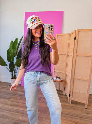 On Repeat Tee-Dusty Plum