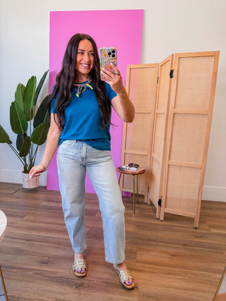 On Repeat Tee-Teal