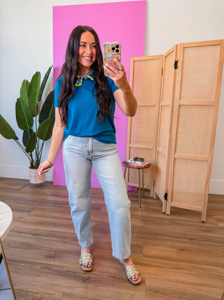 On Repeat Tee-Teal