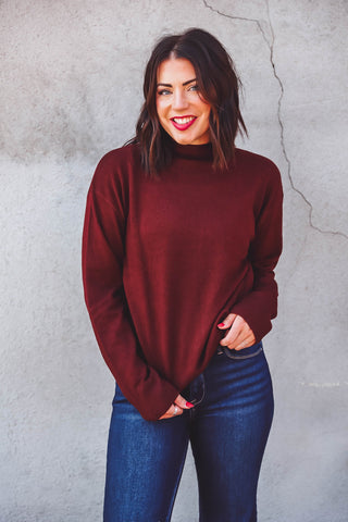 Mindy Sweater-Bordeaux