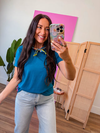 On Repeat Tee-Teal